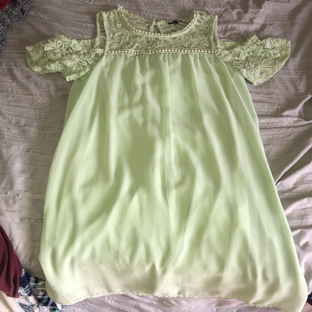 Cold Shoulder Lace Dress